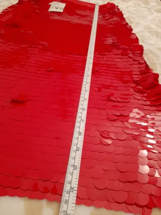 Falda Lentejuelas Roja