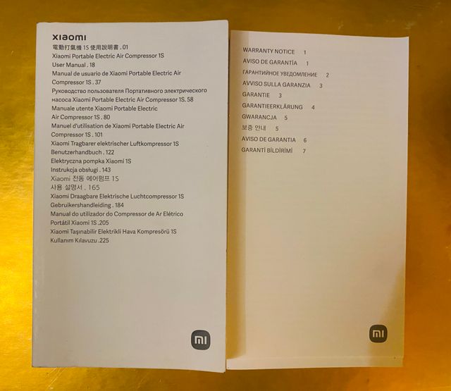 Xiaomi Bomba de Aire Portátil Eléctrica 1S