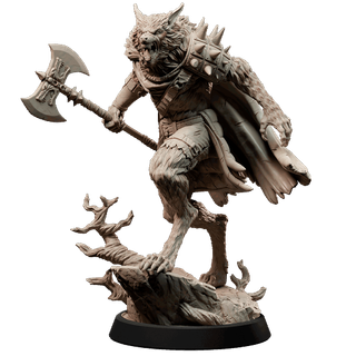 Figura Fantasía 75mm Guerrero Hacha