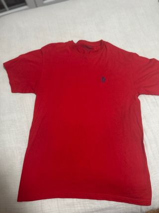 Camiseta Roja El Caballero Logo Polo