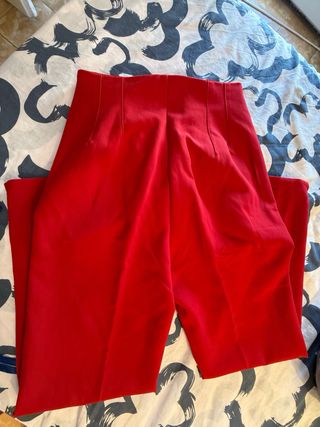 Pantalón de vestir rojo