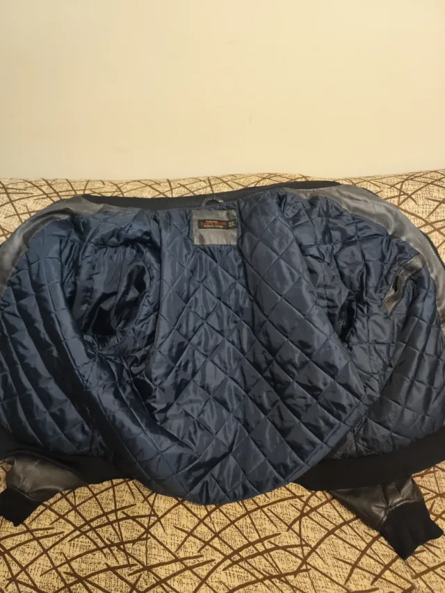 Chaqueta Cuero Auténtic Vintage Negra Hombre