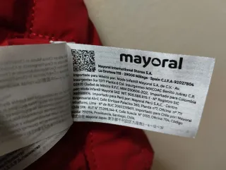 Chaleco acolchado rojo para niña – Mayoral 110 cm