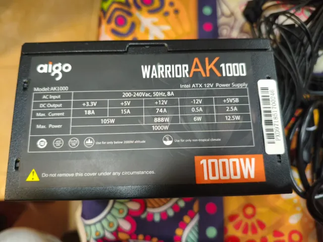 Fuente Alimentación Aigo Warrior AK1000W