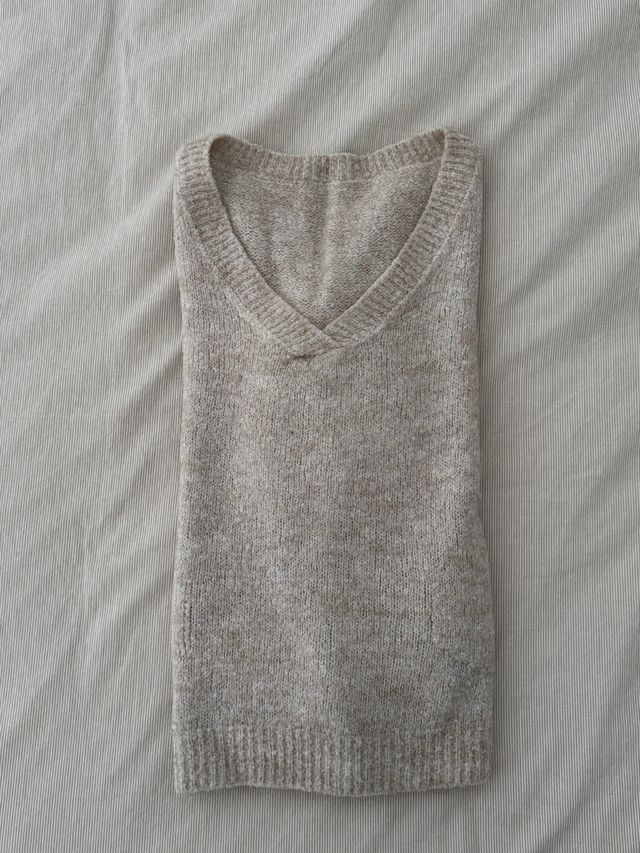 Jersey lana y mohair beige