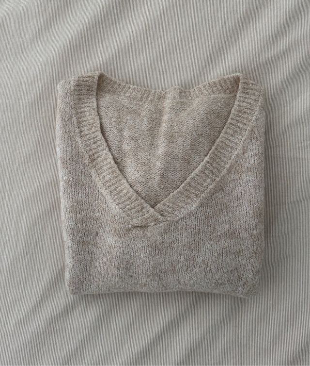 Jersey lana y mohair beige