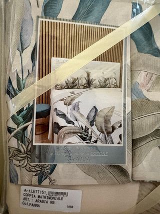 Coppia Lenzuola Matrimoniale Arabia Cotone