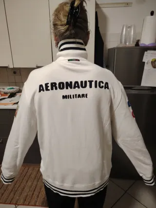 Felpa Aeronautica Militare bianca