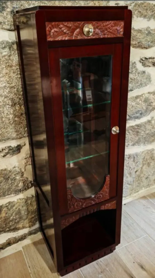 Vitrina Art-Deco Madera y Cristal