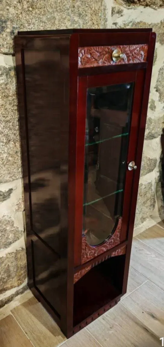 Vitrina Art-Deco Madera y Cristal