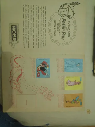 Álbum Cropan Peter Pan con 20 cromos