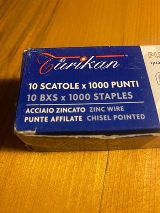 Punti metallici Turkan 10 scatole x 1000