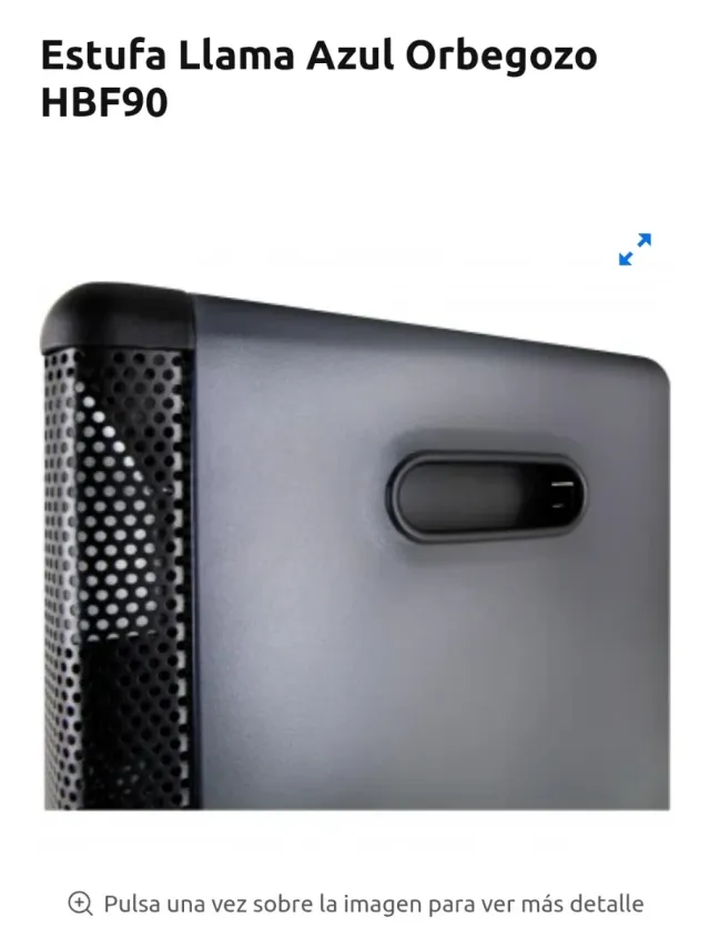 Estufa de gas Llama Azul