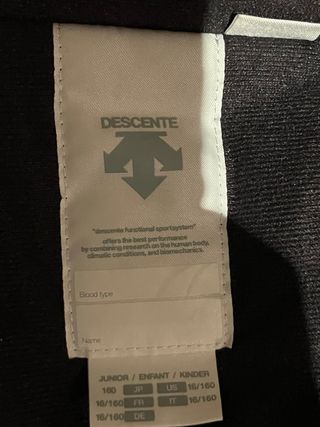 Chaqueta Descente azul y blanca