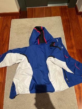 Chaqueta Descente azul y blanca