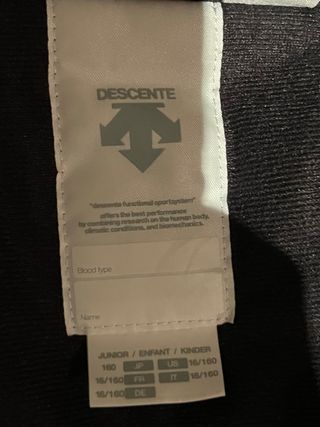 Chaqueta Descente azul y blanca