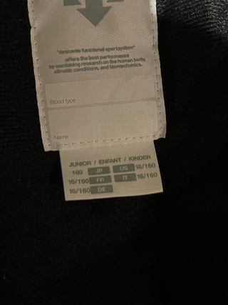 Chaqueta Descente azul y blanca