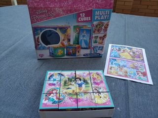 Puzzle Cubos Princesas Disney Clementoni 12 Piezas