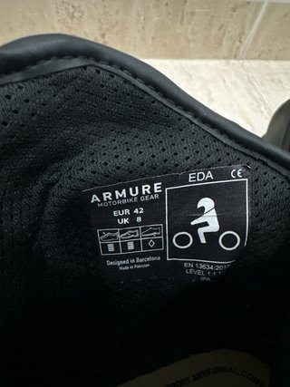 Botas de moto ARMURE negras