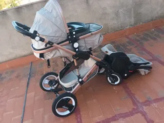 Carrito bebé 3 piezas