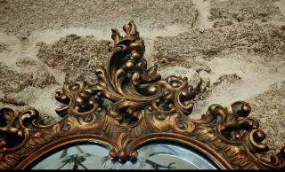 Consola, Espejo y Sillas Antiguas estilo Barroco