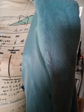 Chaqueta pelo azul talla L