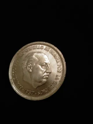 Moneda Francisco Franco Caudillo de España 1957