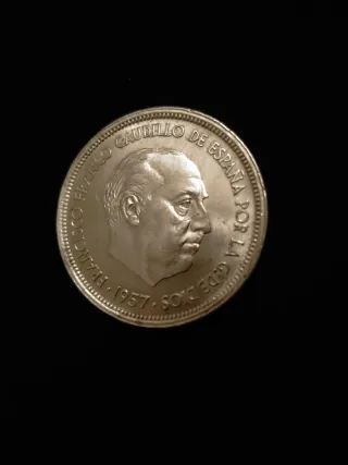 Moneda Francisco Franco Caudillo de España 1957