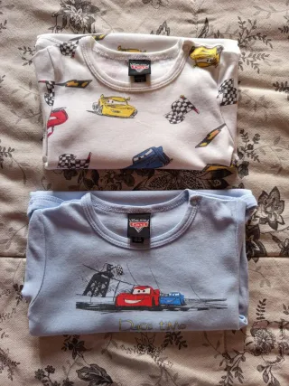 Set body manica corta Cars Disney Pixar bimbo