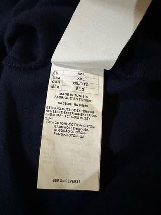 Polo Paul & Shark Manga Larga Bordado Azul Marino