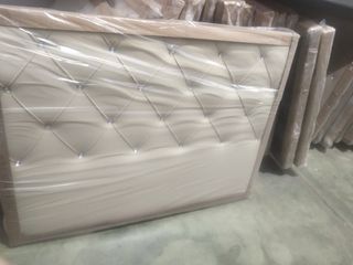 Cabecero Beige Piel Sintética