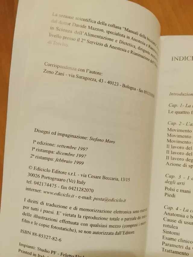 Zani, Le Tecnopatie Del Ciclismo