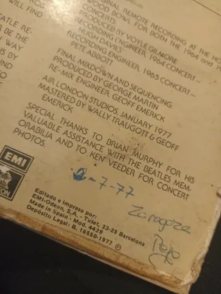 Vinilo The Beatles Hollywood Bowl