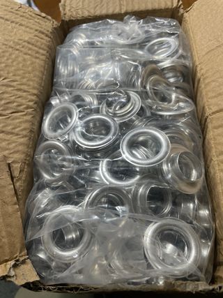 Set di occhielli in alluminio diam. int. 20mm e 18mm