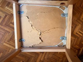 Sillas de madera y tela Ikea