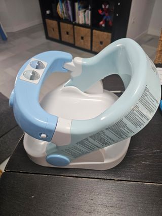 Silla de baño para bebé azul