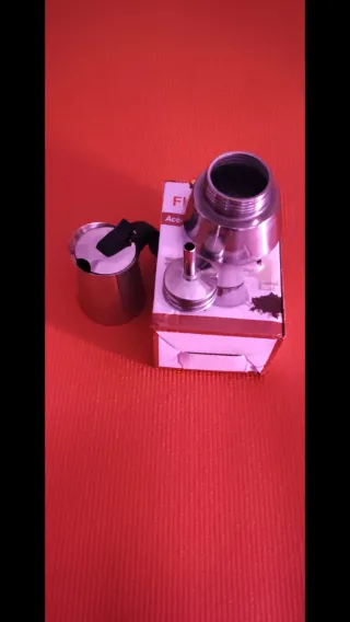 Cafetera 2 Tazas de acero inoxidable