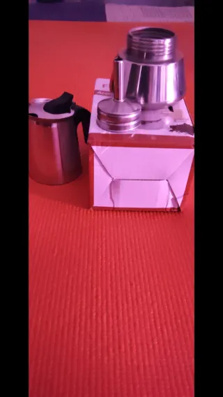 Cafetera 2 Tazas de acero inoxidable