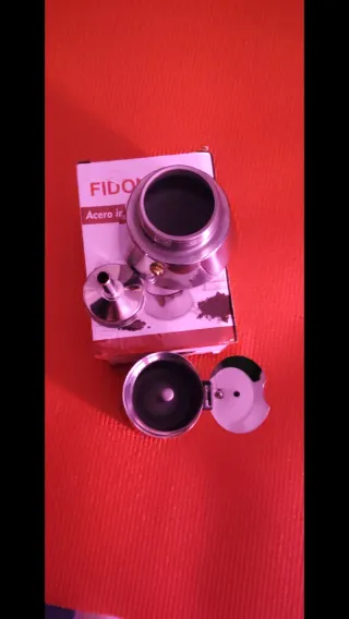 Cafetera 2 Tazas de acero inoxidable