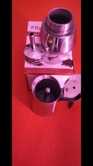 Cafetera 2 Tazas de acero inoxidable