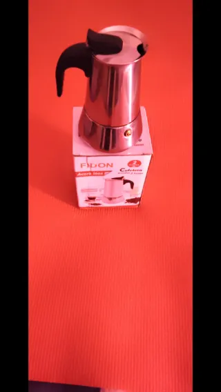 Cafetera 2 Tazas de acero inoxidable