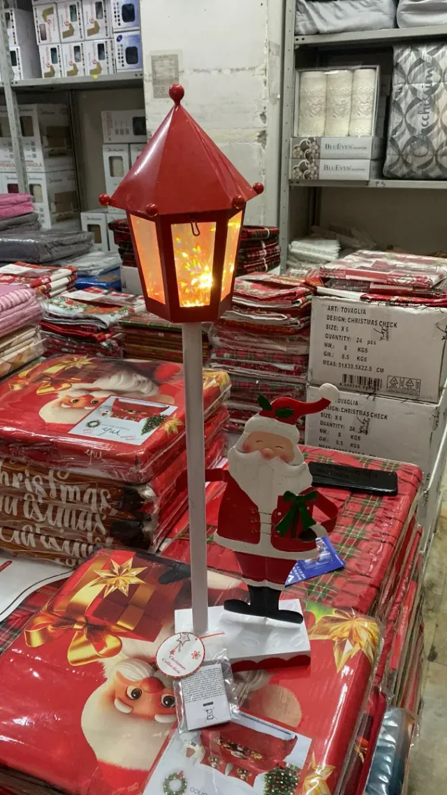 Lampada Natalizia con Babbo Natale