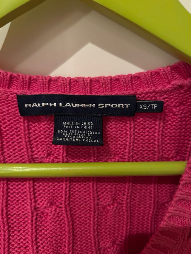 Jersey Polo Ralph Lauren rosa talla S