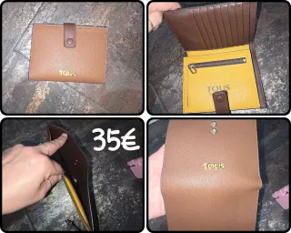 Billetera Tous Marrón y Amarillo