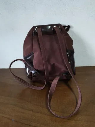 Zaino Lumberjack marrone con zip