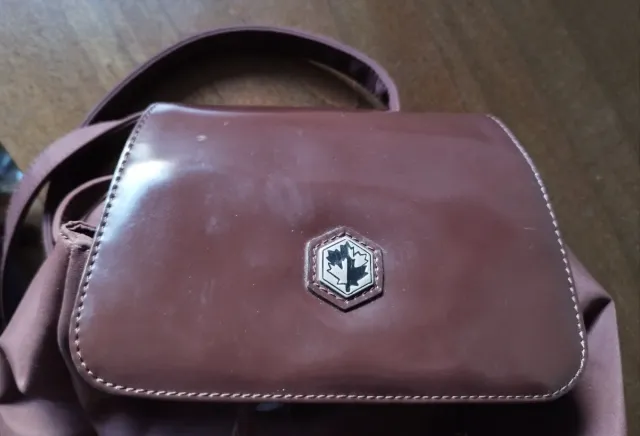 Zaino Lumberjack marrone con zip