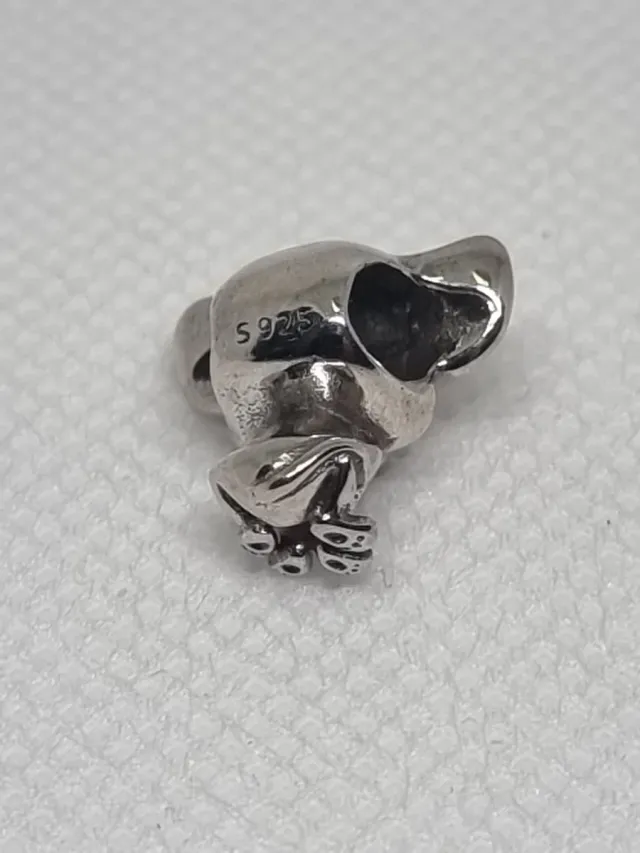 Charm Gatito Disney Naranja y Plata