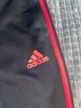 Pantalón Adidas Manchester United Negro Rojo
