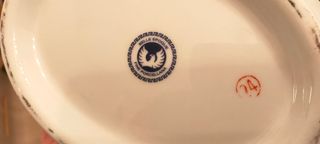 Zuppiera Belle Époque porcellana