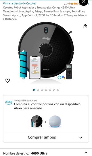 Cecotec Conga 4690 Ultra Robot Aspirador